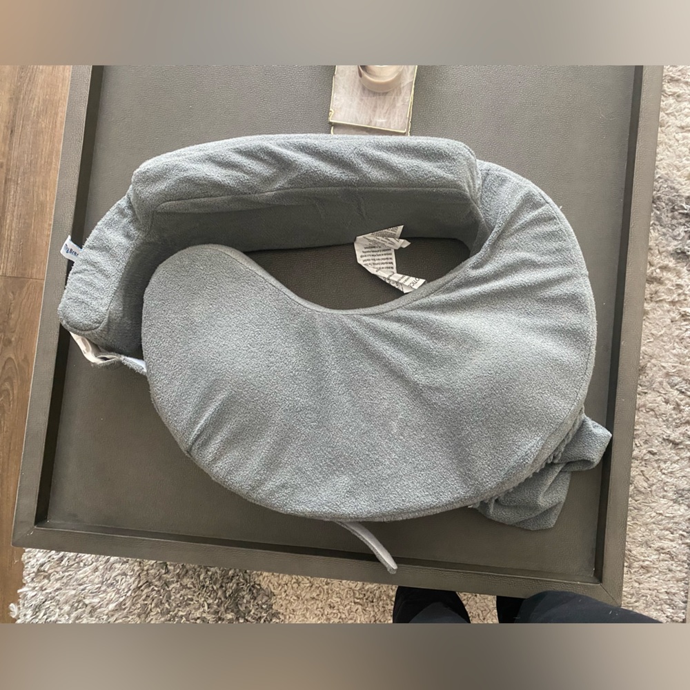COPY - My breast friend gray nursing pillow.